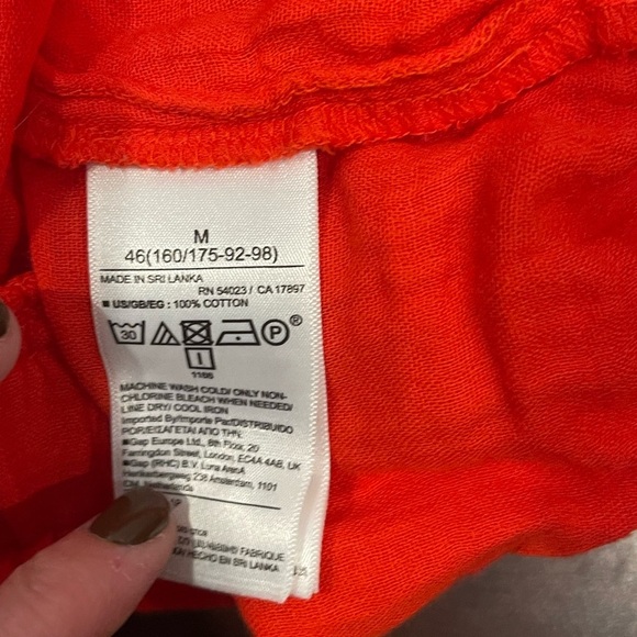 GAP crinkle gauze tomato red Shorts med - Picture 6 of 7